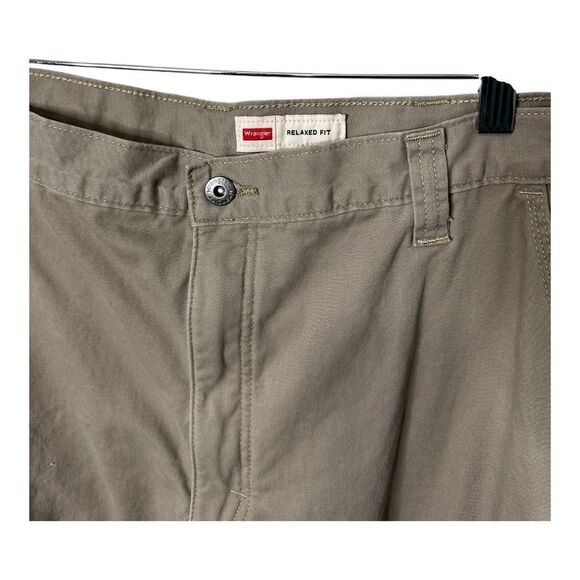 Wrangler Fleece Lined Cargo Pants Men’s Size40x30 Khaki Brown Fleece - Picture 10 of 12